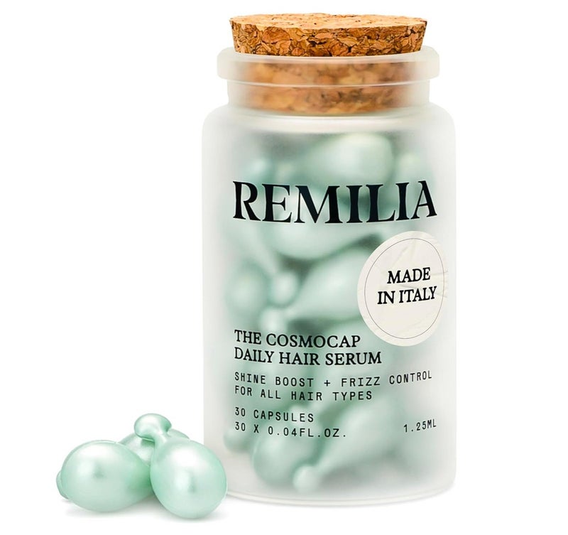 Remilia Hair | Keratin Hair Capsules with Pro-Vitamin B5 – Nourishing Leave-In Hair Serum for Smoothness, Shine & Hydration – 30 Softgel Capsules - Image 1